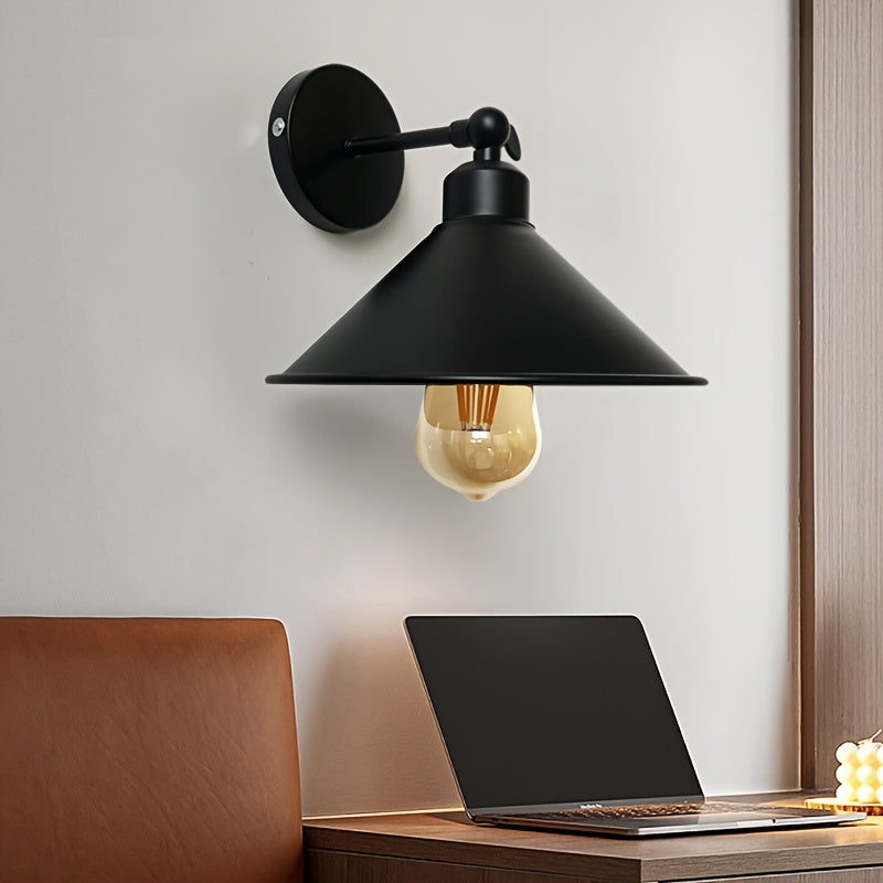 Coppia lampade da parete con angolo regolabile in stile industriale vintage, adatta per illuminazione di soggiorno, camera da letto, corridoio