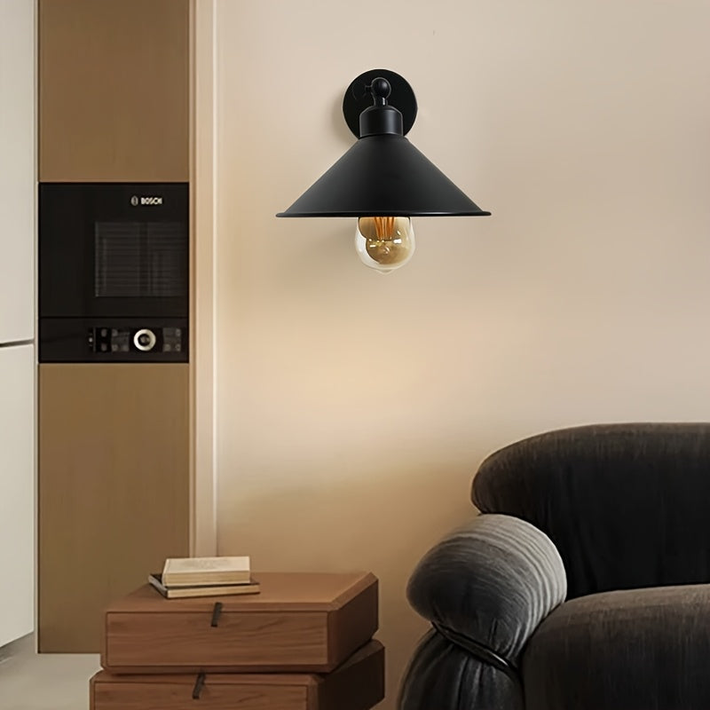 Coppia lampade da parete con angolo regolabile in stile industriale vintage, adatta per illuminazione di soggiorno, camera da letto, corridoio